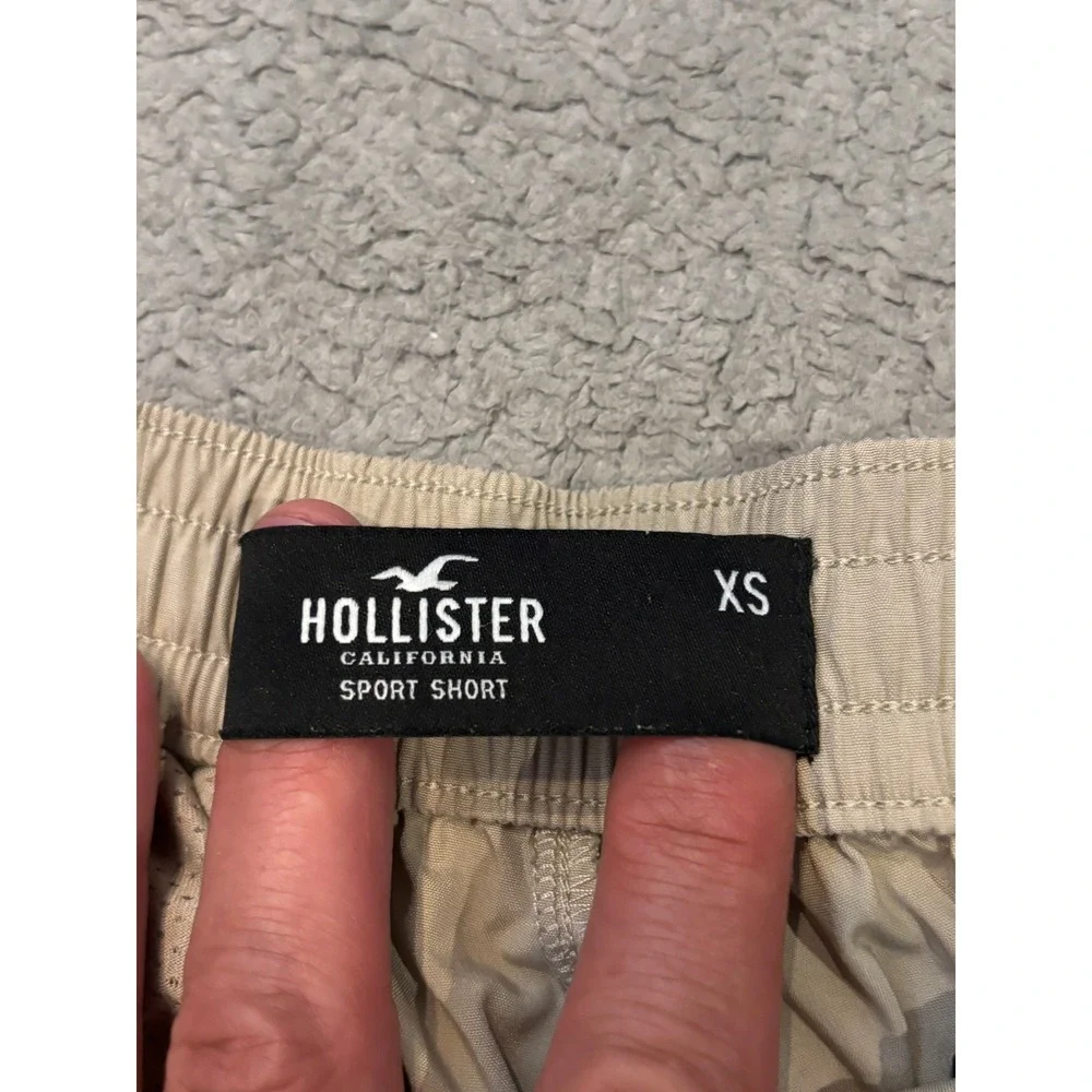 Hollister California Sport Short Mens XS Khaki Tan Performance Active Shorts